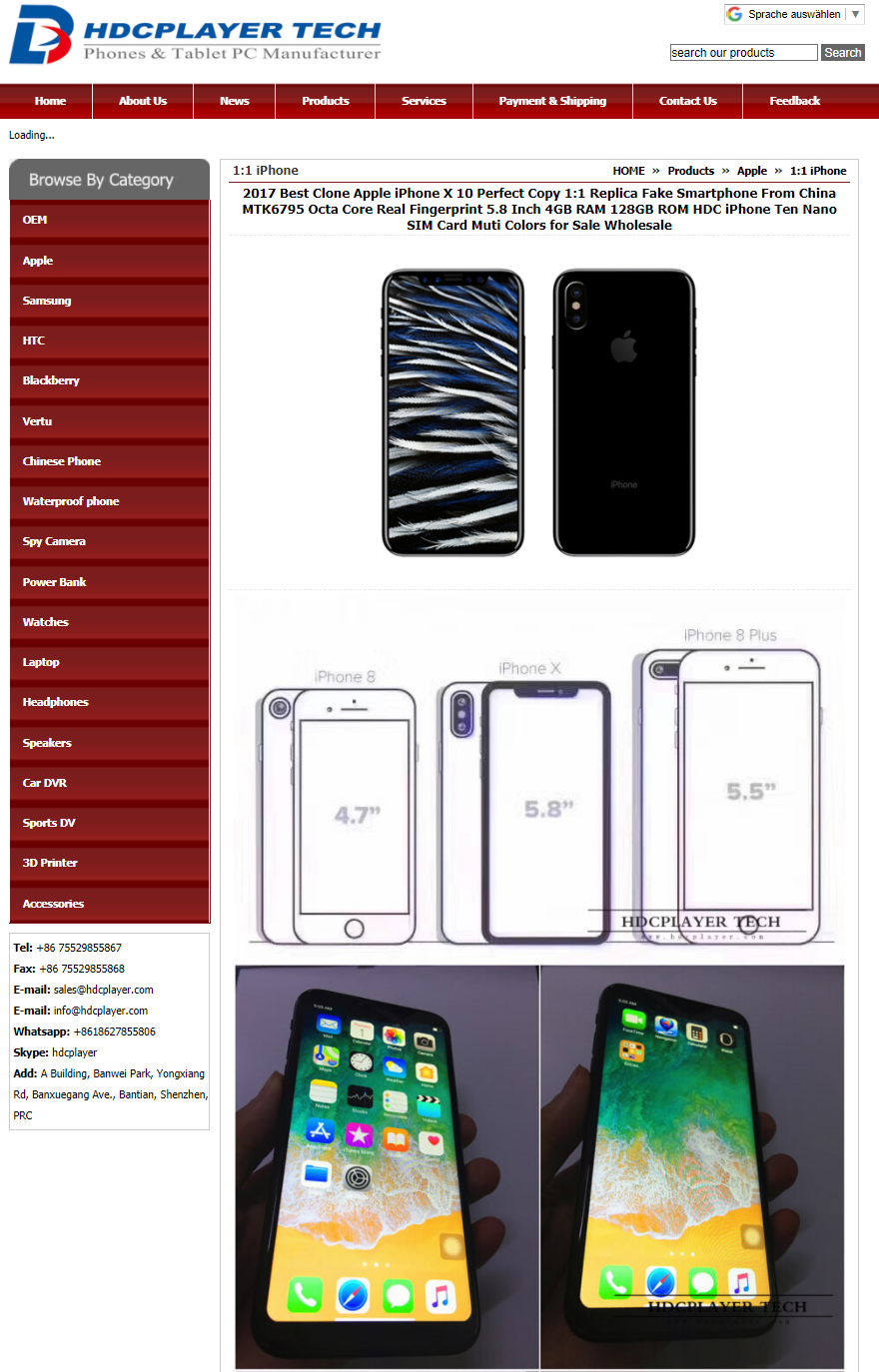 CHina fake iphone clone