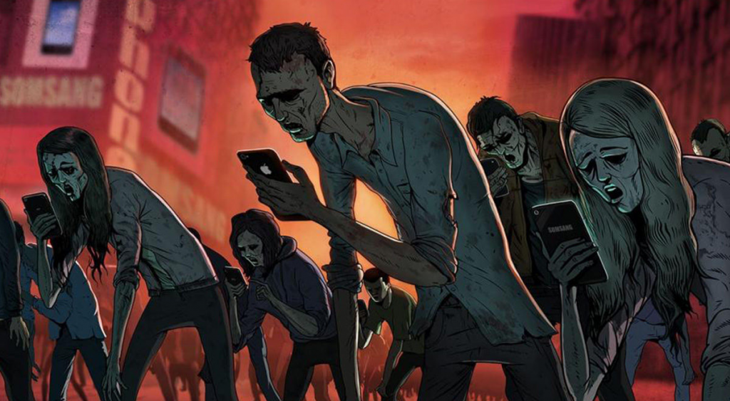 smartphone zombie grafik