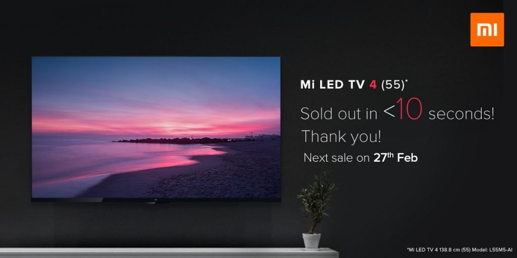 mi tv sold out oneplus