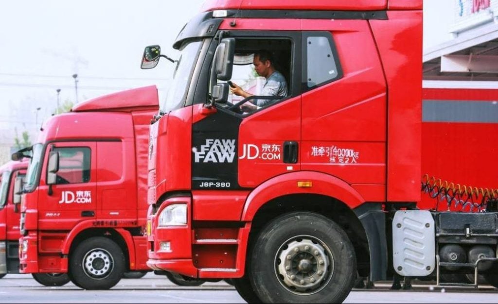 jd logistics truck