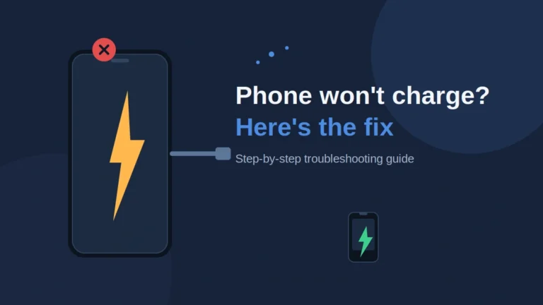 phone won't charge fix