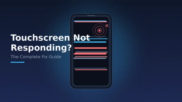 Touchscreen Not Responding Fix — Complete Troubleshooting Guide