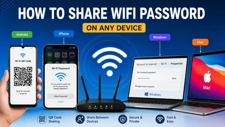 how to share wifi password on iPhone, Android, Mac & Windows