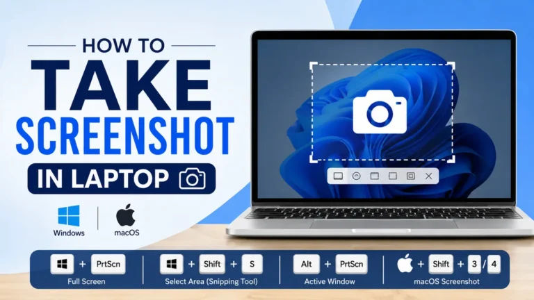 how to take screenshot in laptop: Easy Methods