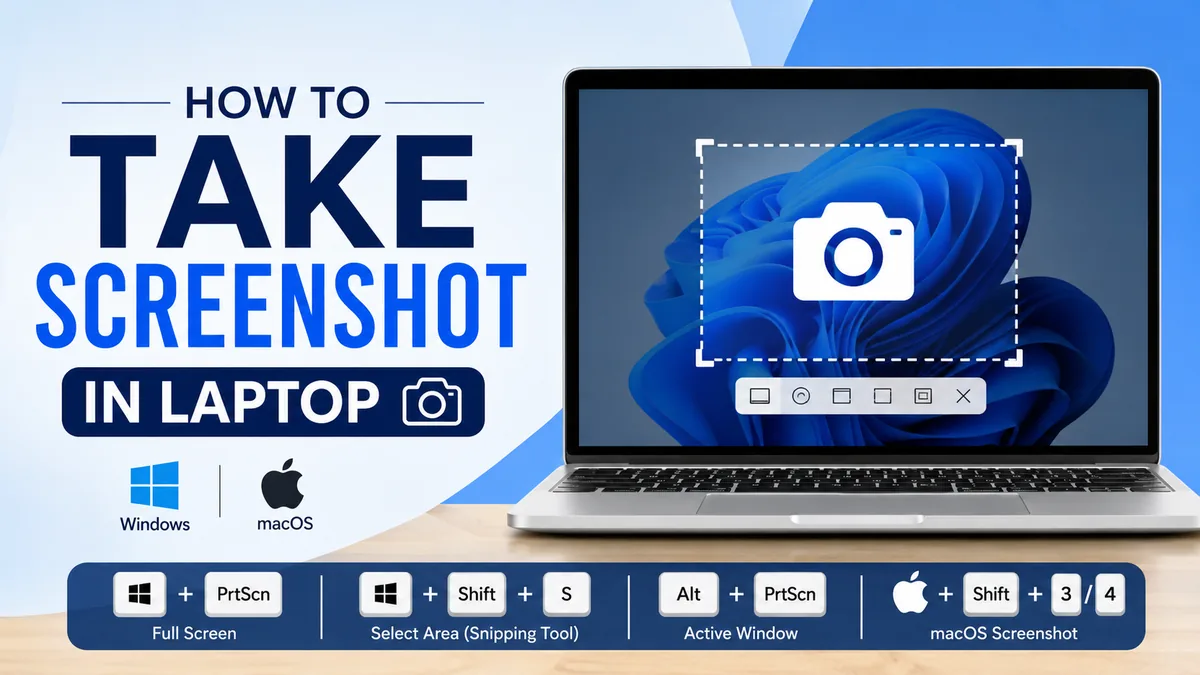 how to take screenshot in laptop: Easy Methods