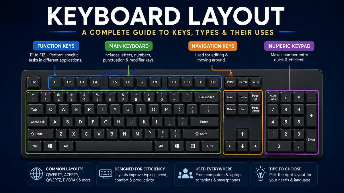 keyboard layout: Types, Standards & How They Work