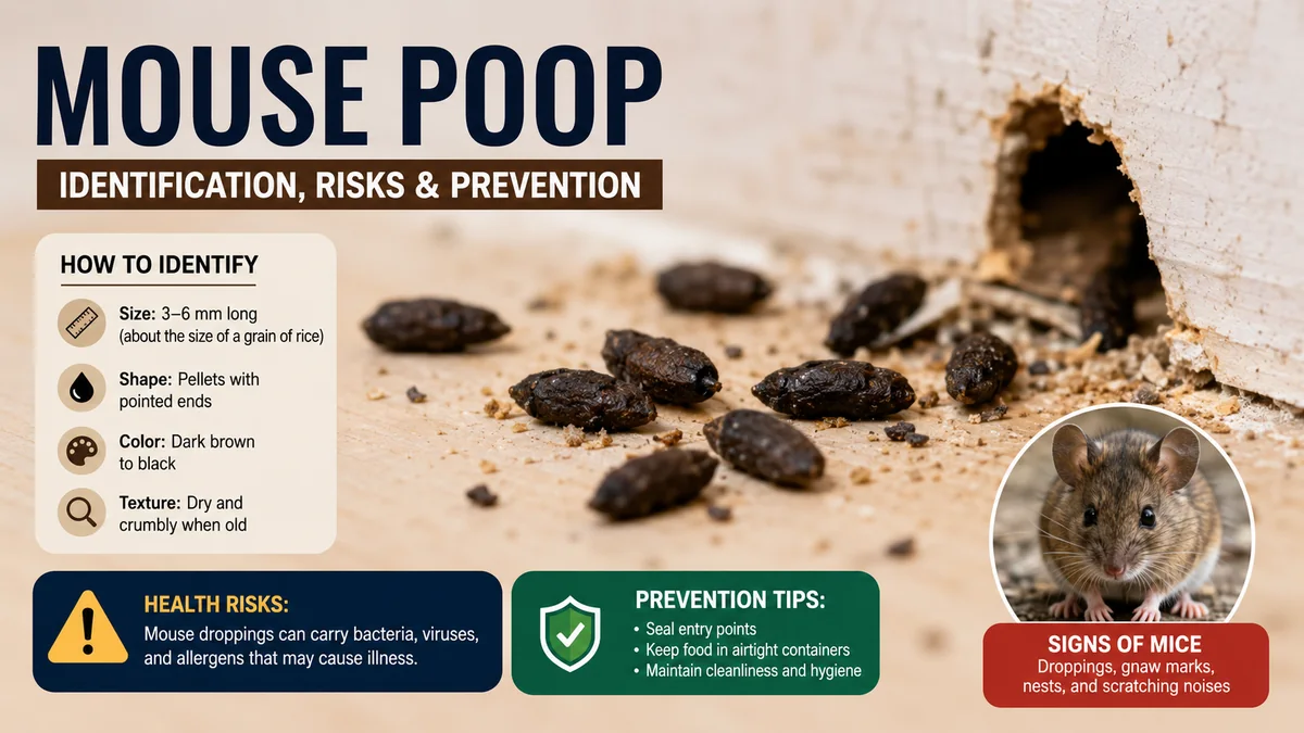 Mouse Poop: Identification, Risks & Safe Cleanup
