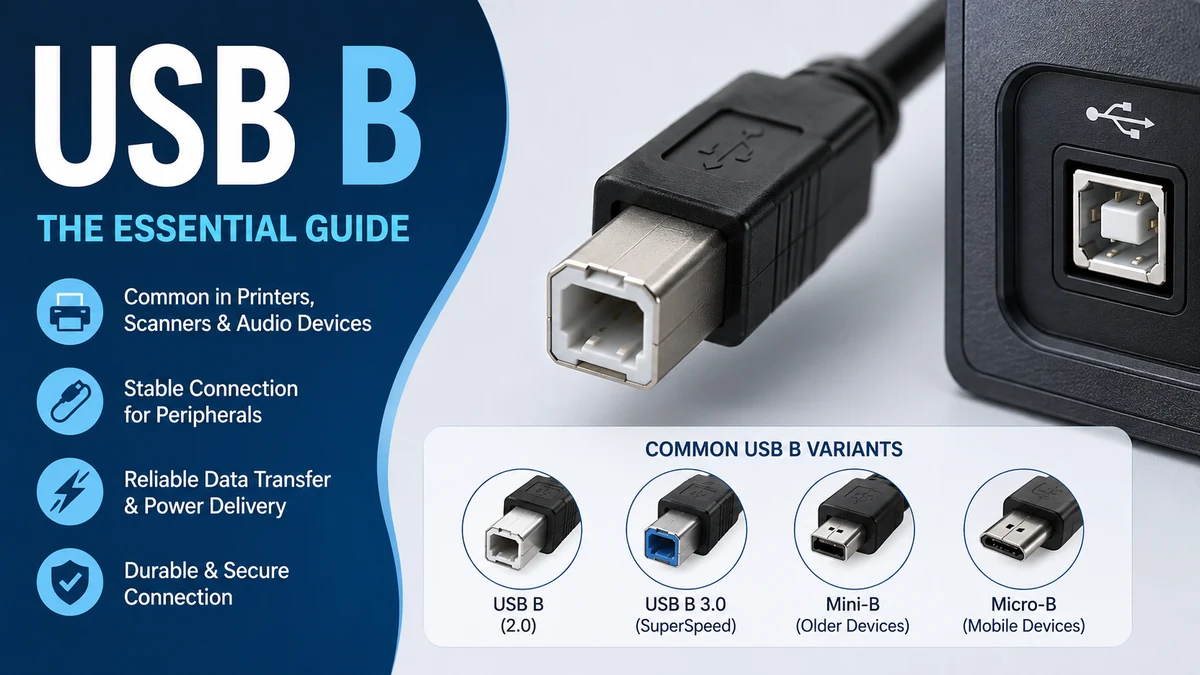usb b: Types, Uses, Speeds and Connector Guide