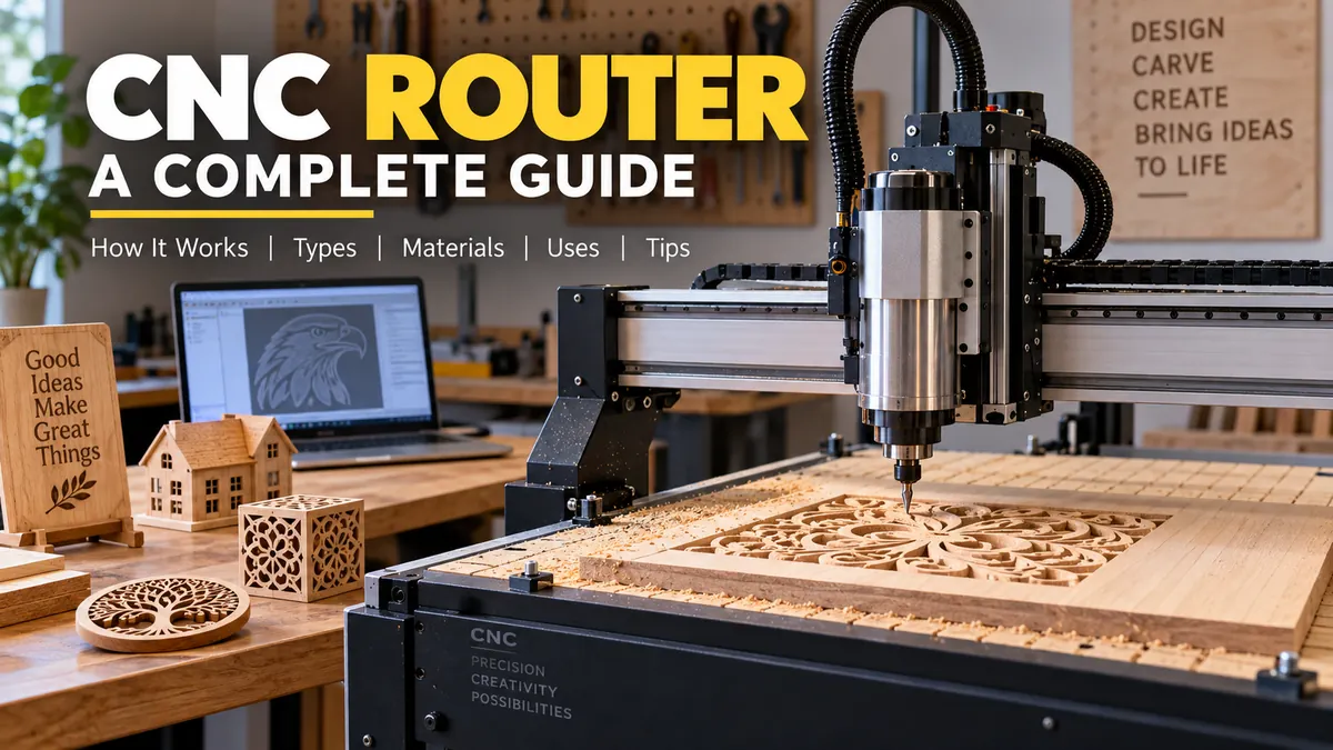 cnc router: How It Works, Parts, Uses & Materials