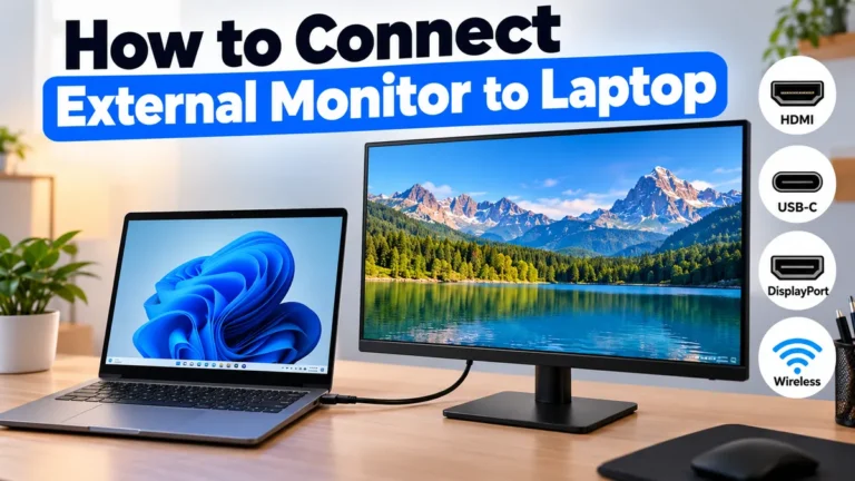 How to Connect External Monitor to Laptop: Easy Guide