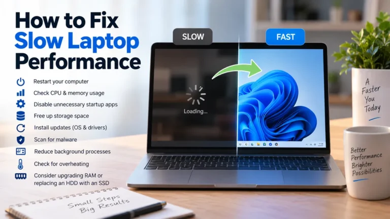 how to fix slow laptop: 12 Effective Fixes