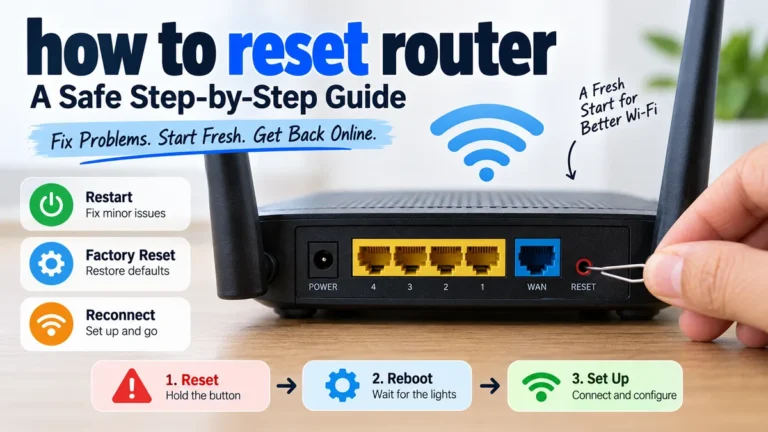 How to reset router: Safe Step-by-Step Guide