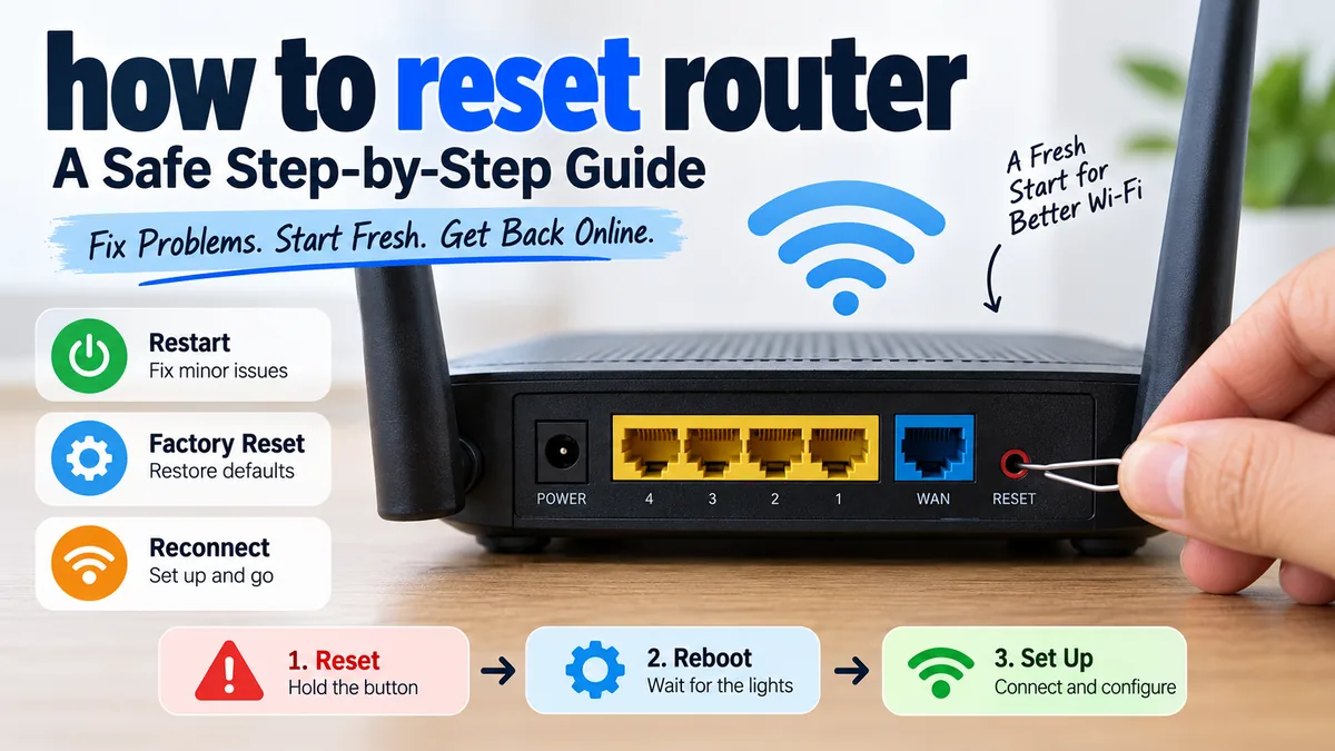 How to reset router: Safe Step-by-Step Guide