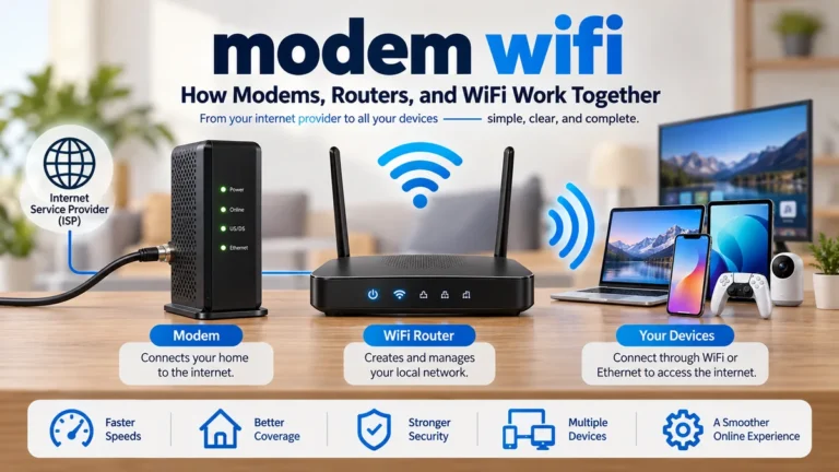 modem wifi: Modem, Router & WiFi Explained