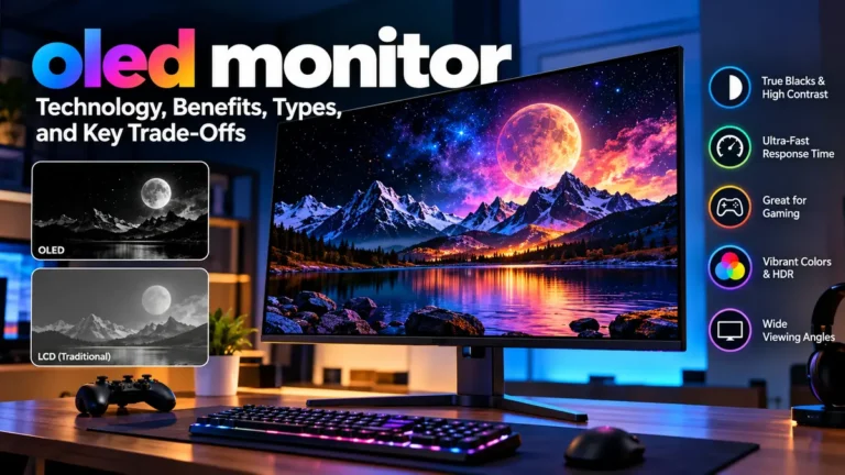 oled monitor Guide: OLED Types, Benefits & Burn-In