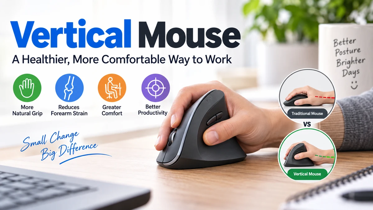 Vertical Mouse: Benefits, Ergonomics & How It Works