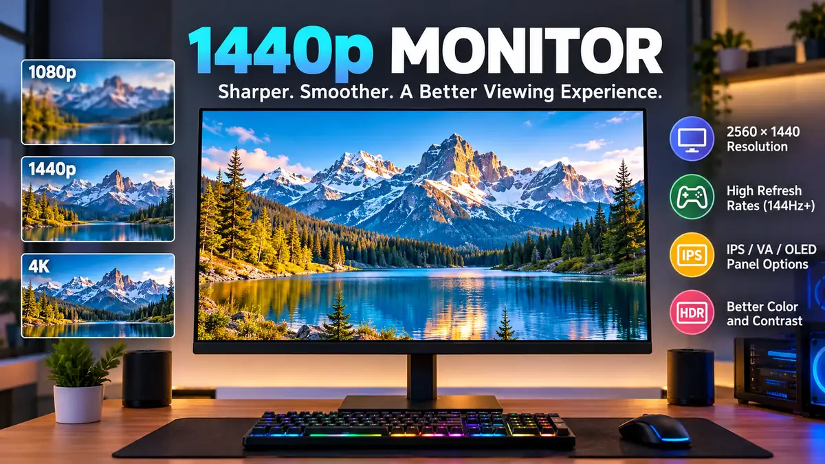1440p monitor: Resolution, Refresh Rate & Display Guide