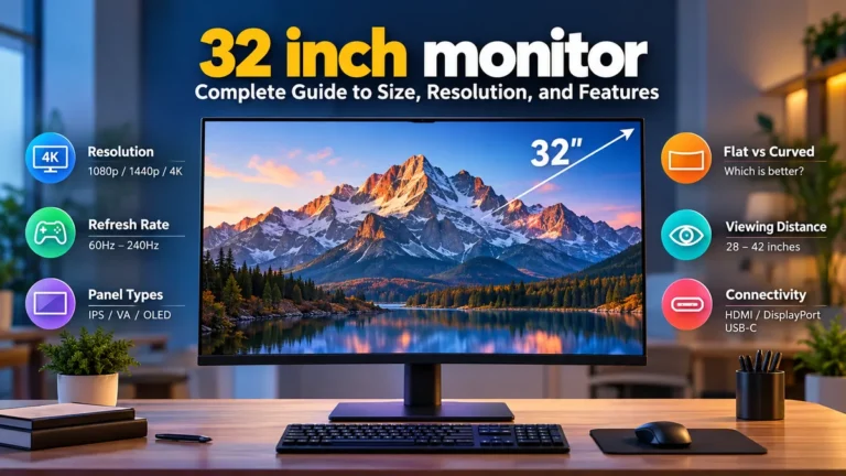 32 inch monitor: Resolution, Size & Display Guide