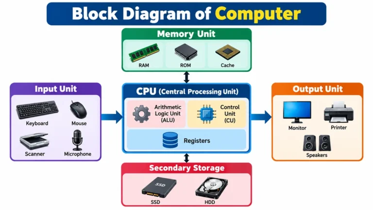 Block Diagram of Computer: Components & Working
