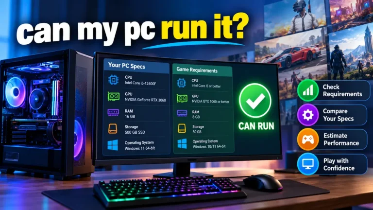 can my pc run it? Check Game System Requirements