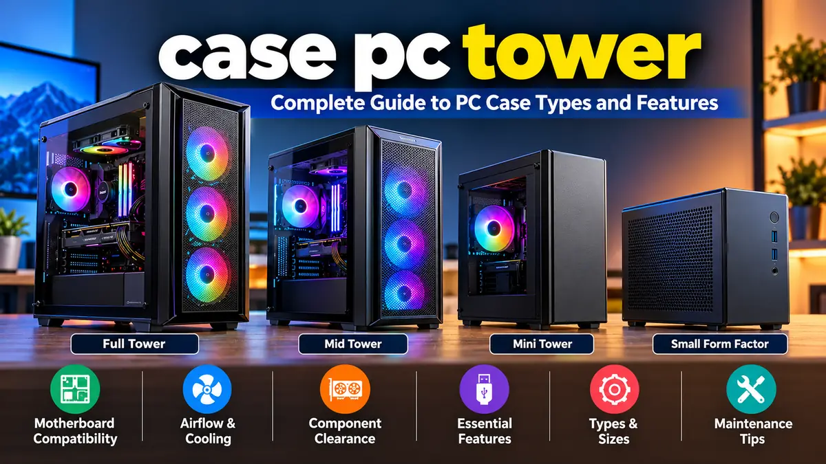case pc tower: Types, Sizes, Airflow and Features