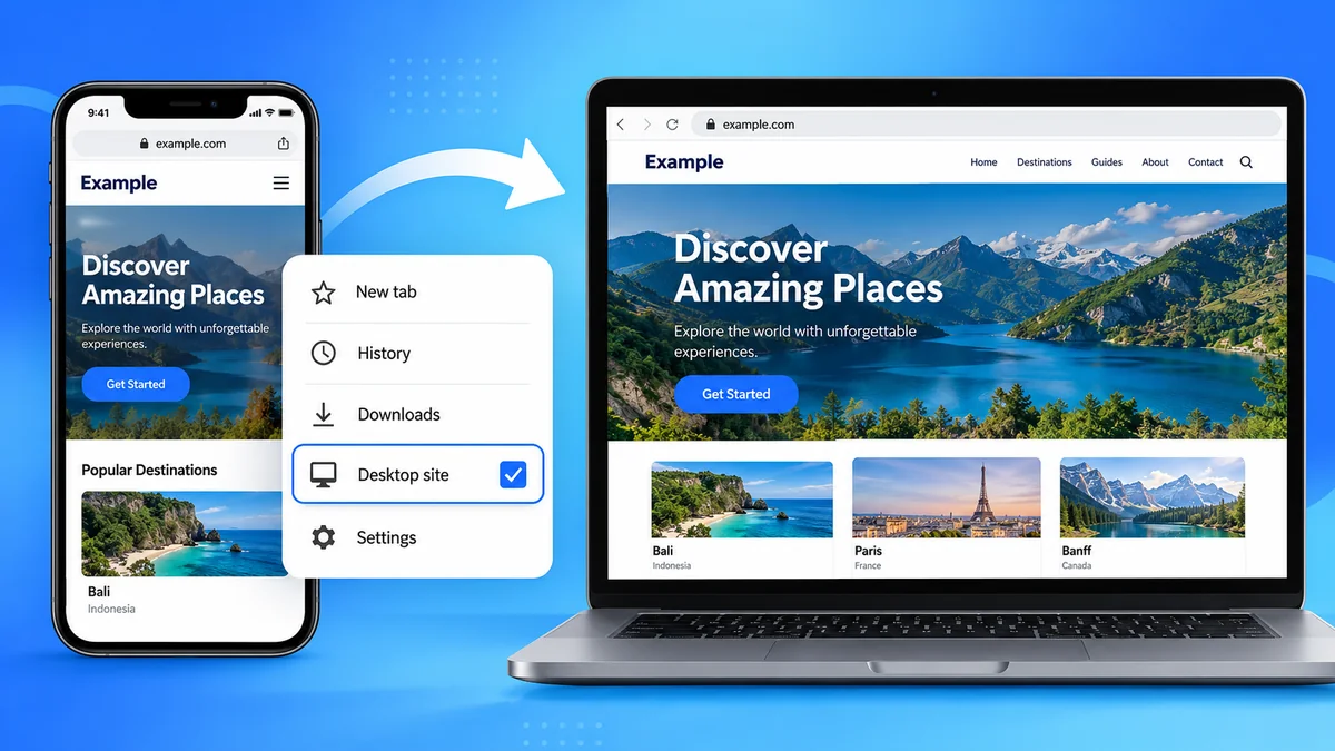 desktop site: How to Enable Desktop View on Any Device