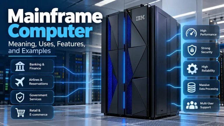 Mainframe Computer: Meaning, Uses, Types & Examples